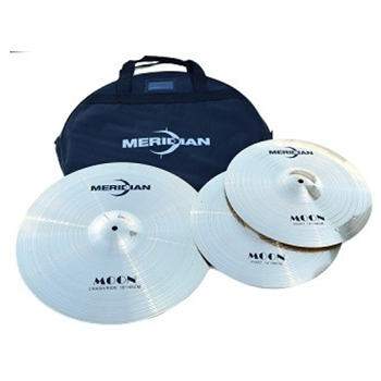 Meridian MOONPACK3 Moon Series Cymbals - 14" Hi-Hats And 18"crash/ride W/gigbag