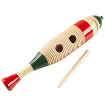 Mano Percussion MP-FGL Large Fish Guiro With Scraper Stick