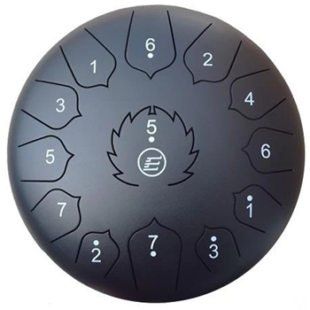 Ecko TD12-13-BK Tongue Drum 12" - 13 Notes - Black