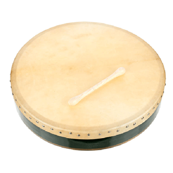 Cooper YP-17575 18" Emerald Bodhran Irish Harp Painted Logo