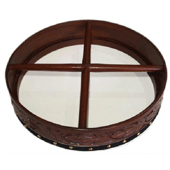 Cooper YP-17577 18" Carved Rosewood Bodhran, Goatskin
