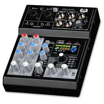 CAD MXU4-FX 4 Channel Mixer W/usb Interface
