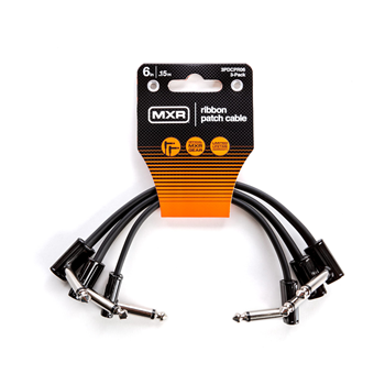 MXR 3PDCPR06 6" Ribbon Right Angle Patch Cable (3 Pack)
