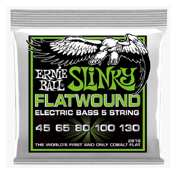 Ernie Ball 2816EB Slinky Flatwound 5 String Reg Bass 45-130