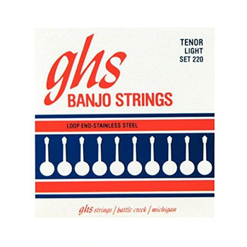GHS GHS220 Tenor Banjo 4 String,  Light 10.5,12,20w,28w
