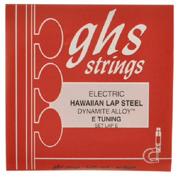 GHS LAP-E Electric Hawaiian Lap Steel - Nickel-Plated Steel, E Tuning Strings, 013-056