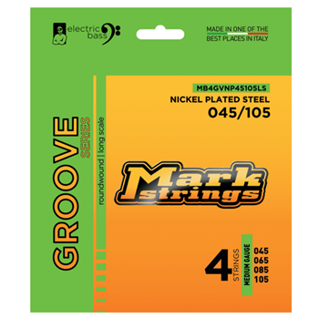 Markbass MB4GVNP45105LS Long Scale 4 Bass String 45-105 - Nickel Plated Steel