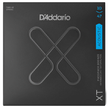 D'Addario XTAPB1047-12 Set Acous Xt Ph Brz 12-Sting Coated