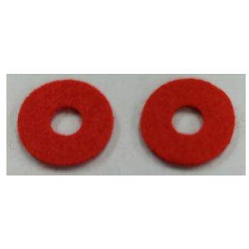 Bandstand 0224-2-PACK 2-Pack Red Felt of Guitar Pin End