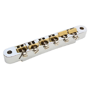 Bandstand P-G-BRG-AW-R1 Bridge - Abr-1, Wired, Raw Brass Saddles, Usa Chrome