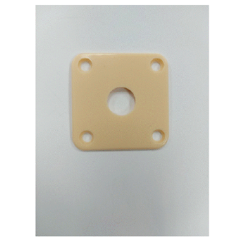 Bandstand P-H101 Jack Plate - Fits Les Paul, Plastic Cream