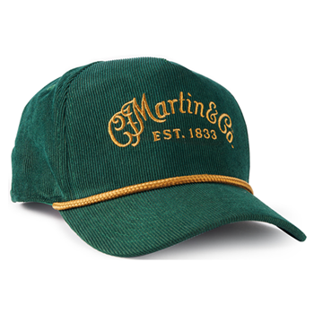 Martin 18NH0065 Vintage Corduroy Green w/Gold Logo Hat