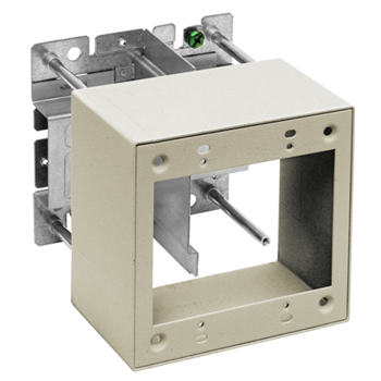 Hubbell 081-4706DD2-IV Hbl2444d2aiv - Dual Gang Ivory Devise Box W/divider