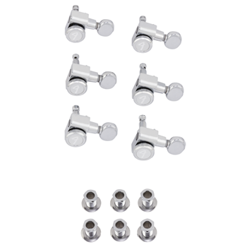 Fender 0990818500 Locking Stratocaster/Telecaster Vintage Buttons Tuning Machine Set - Chrome