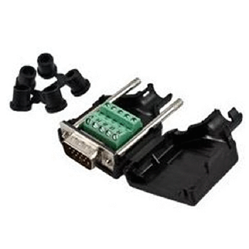 Covid 15TB-0113 15-Pin Hd Male Terminal Block In Boot