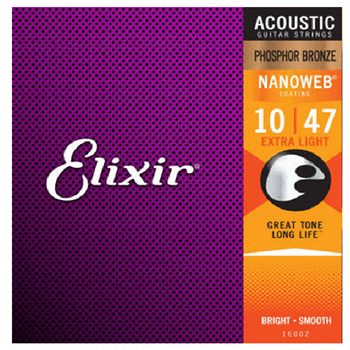 Elixir 16002 Acoustic Phbr-Nanoweb 10-47