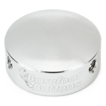 Barefoot Buttons 17-V1-BB-SV V1 Big Bore Replacement Footswitch Button - Silver