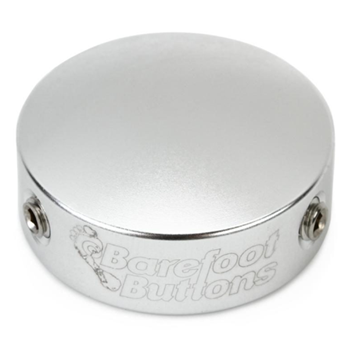 Barefoot Buttons 17-V1-ST-SV V1 Standard Replacement Footswitch Button - Silver