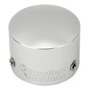 Barefoot Buttons 17-V1-TB-SV V1 Tallboy Replacement Footswitch Button - Silver