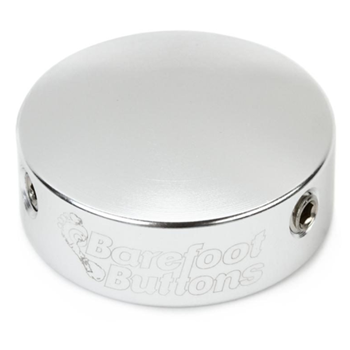 Barefoot Buttons 17-V2-ST-SV V2 Standard Replacement Footswitch Button - Silver
