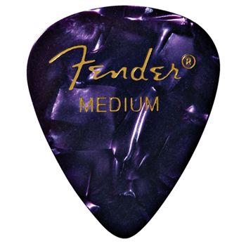 Fender 1980351876 Medium Premium Celluloid Picks 12 Pack - Purple Moto