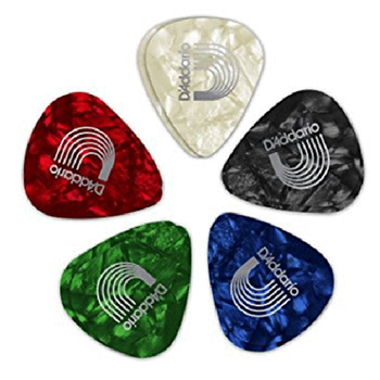 D'Addario 1CAP4-10 Classic Pearl Celluloid Medium Assorted Picks (10pk)