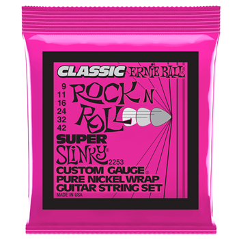 Ernie Ball 2253EB Classic Pure Nickel Super Slinky 9-42