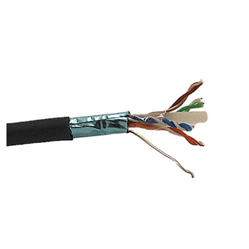 Provo 24404L6-BK CAT6 STP Cable 23-4pr SOL BC FL SH 550MHz CMR ETL FT4 RoHS – Black JKT