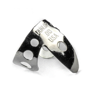 Dunlop 33P-013 Nickel 0.13mm Finger & Thumbpicks - Silver (5pk)