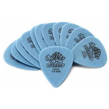 Dunlop 418P-1.0 Tortex Players 1.0mm Picks - Blue (12pk)