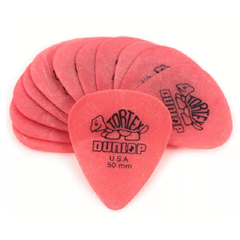 Dunlop 418P-50 Red Tortex Standard Guitar Pick 0.50mm (12pk)