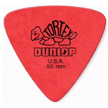 Dunlop 431P.50 Tortex Triangle 0.50mm Picks - Red (6pk)