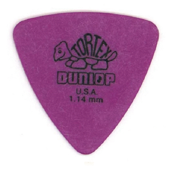 Dunlop 431P1.14 Tortex Triangle 1.14mm Picks - Purple (6pk)