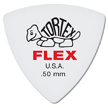 Dunlop 456P.50 Red 0.50mm Tortex Flex Triangle Guitar Pick 6 Pack