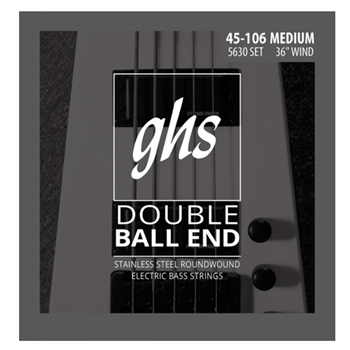 GHS 5630 45-106 Medium Double Ball End Bass Boomers - 36" Long Scale