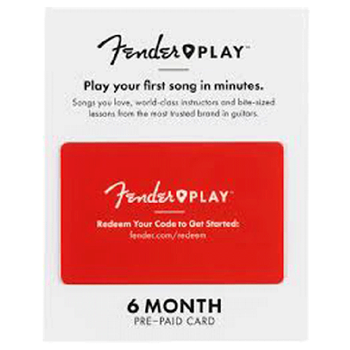 Fender 6206700001 Play Online Lessons 6-Month Subscription