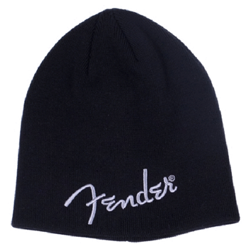 Fender 9106111706 Logo Beanie, Black