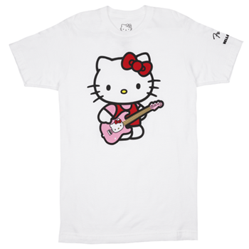9190189406 Fender x Hello Kitty White Sleeve Hit Logo Tee- Medium