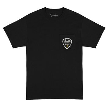 Fender 9192601406 Pick Patch Pocket Tees - Black Medium Tshirt