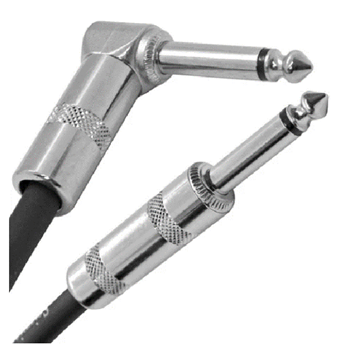 BRTB AGA-1 Artist Series TS Male to TS Male Straight to Right Angle Instrument Cable - 1 ft
