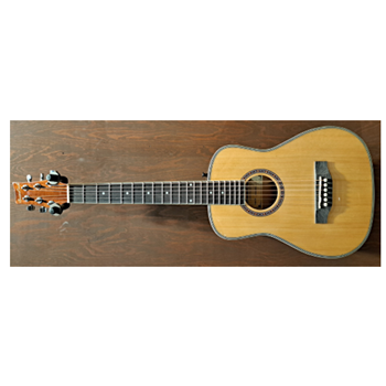 Beaver Creek BCRB501L Travel Size Left Handed Acoustic Guitar - Natural w/ Gig Bag