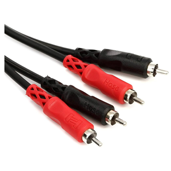 Hosa CRA-203 Stereo Dual RCA Male To Dual RCA Male Cable - 10 ft