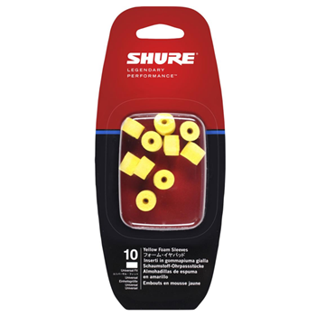 Shure EAYF1-10 LARGE YELLOW FOAM EAR SLEEVES