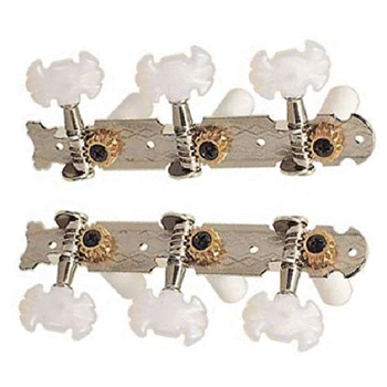 Profile JC59NI Classical Guitar Nickel Plate Machine Head Set-2 Sets of 3