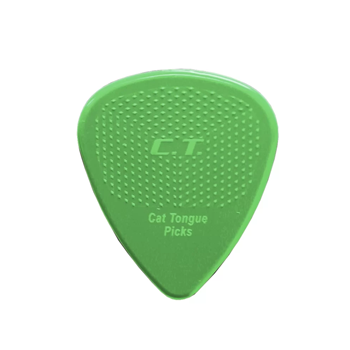 Cats Tongue J-CT53 10 Grip Brain 0.53mm Picks - Green (10pk)