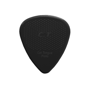 Cats Tongue J-CT88-10 Grip Brain 0.88mm Picks - Black (10pk)