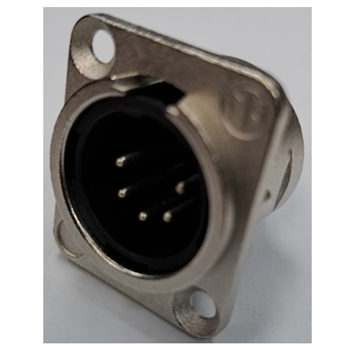 Neutrik NC5MD-L-1 5 Pin XLR Male D-Type Mount (DMX)