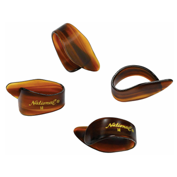 National NP7T-04 Celluloid Thumb Picks Medium - Tortoise Shell (4pk)