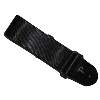 Perris NWS30-1694 2" Seatbelt Guitar Strap with Leather Ends - Black