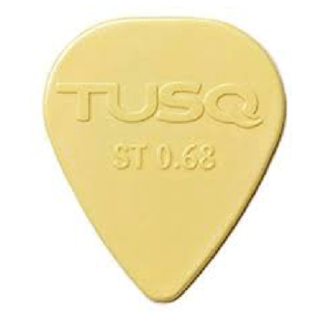 Tusq PQP-0068-V6 Vintage White Guitar Pick 0.68mm (6pk)